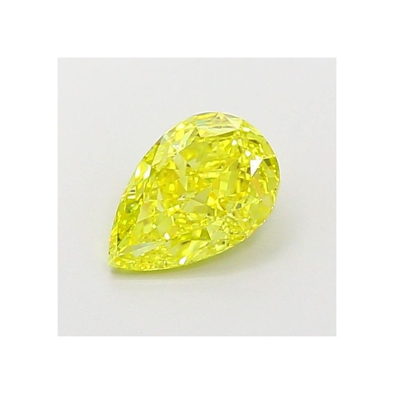 Diament laboratoryjny o barwie fantazyjnej szlif gruszkowy, 1.25ct, VVS1, Fancy Vivid Yellow, IGI LG700517878