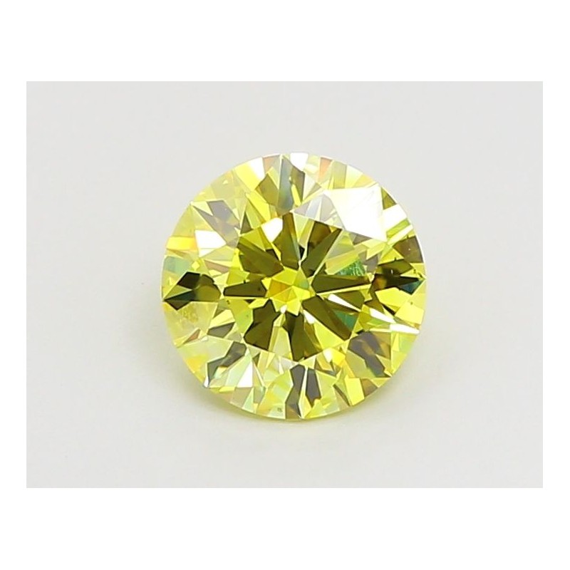 Diament laboratoryjny o barwie fantazyjnej szlif okrągły, 1.25ct, VVS2, Fancy Vivid Yellow, IGI LG666413404