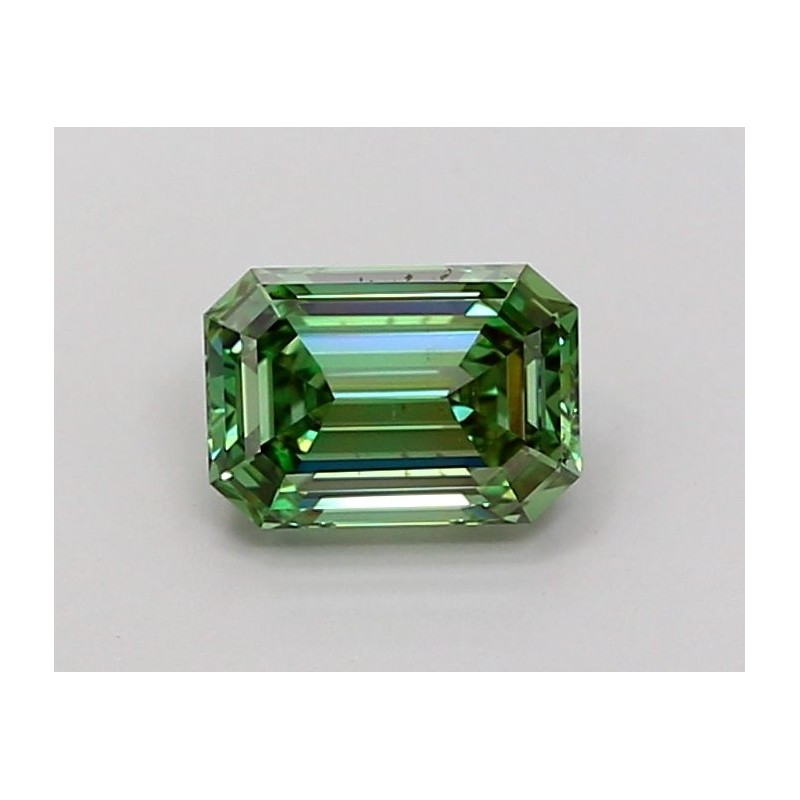Diament laboratoryjny o barwie fantazyjnej szlif szmaragdowy, 1.07ct, VVS2, Fancy Vivid Green, IGI LG700514866 Diament laboratoryjny o barwie fantazyjnej szlif szmaragdowy, 1.07ct, VVS2, Fancy Vivid Green, IGI LG700514866