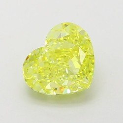 Diament laboratoryjny o barwie fantazyjnej serce, 1.26ct, VVS2, Fancy Vivid Yellow, IGI LG660455217