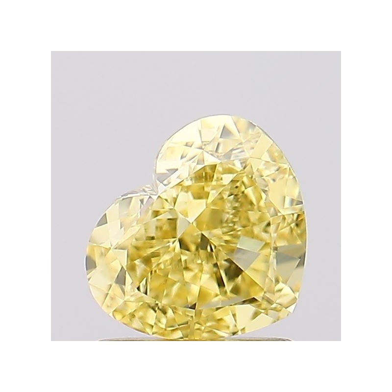 Diament laboratoryjny o barwie fantazyjnej serce, 1.24ct, VVS2, Fancy Vivid Yellow, IGI LG687591554