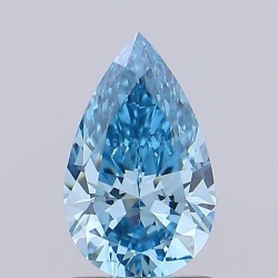 Diament laboratoryjny o barwie fantazyjnej szlif gruszkowy, 1.05ct, VVS2, Fancy Vivid Blue, IGI LG725518426