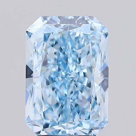 Diament laboratoryjny o barwie fantazyjnej radiant, 2.57ct, VVS2, Fancy Vivid Blue, IGI LG726569723