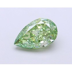Diament laboratoryjny o barwie fantazyjnej szlif gruszkowy, 1ct, VVS2, Fancy Vivid Green, IGI LG698596885