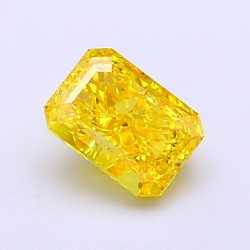 Diament laboratoryjny o barwie fantazyjnej radiant, 1.27ct, VVS2, Fancy Vivid Yellow, IGI LG700517924