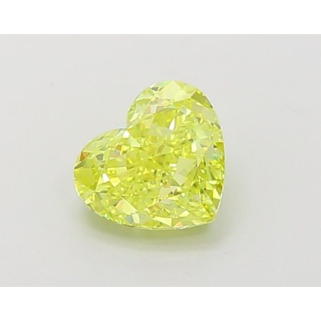 Diament laboratoryjny o barwie fantazyjnej serce, 1.26ct, VVS2, Fancy Vivid Yellow, IGI LG660440349