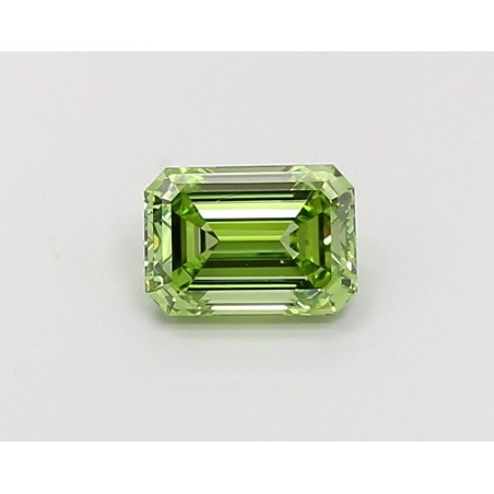 Diament laboratoryjny o barwie fantazyjnej szlif szmaragdowy, 1.06ct, VVS2, Fancy Vivid Green, IGI LG702512768