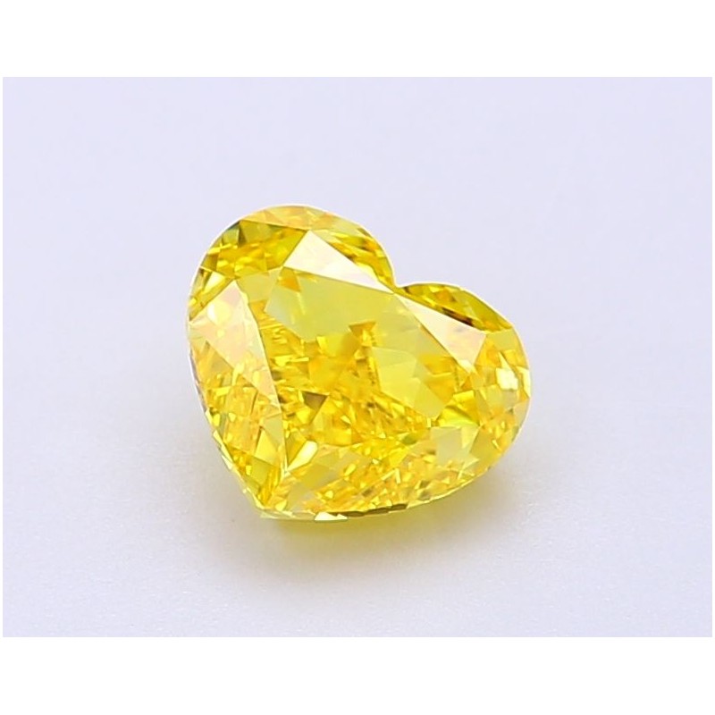 Diament laboratoryjny o barwie fantazyjnej serce, 1.23ct, VVS2, Fancy Vivid Yellow, IGI LG694504366