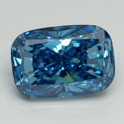 Diament laboratoryjny o barwie fantazyjnej szlif poduszkowy brylantowy, 2.12ct, VVS2, Fancy Vivid Blue, IGI LG656415035