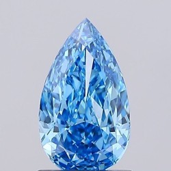 Diament laboratoryjny o barwie fantazyjnej szlif gruszkowy, 1ct, VVS1, Fancy Vivid Blue, IGI LG739523837