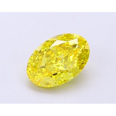 Diament laboratoryjny o barwie fantazyjnej szlif owalny, 1.3ct, VVS1, Fancy Vivid Yellow, IGI LG694504253