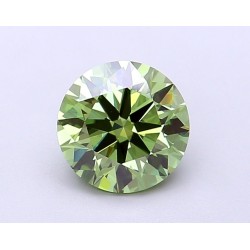 Diament laboratoryjny o barwie fantazyjnej szlif okrągły, 1.43ct, VVS2, Fancy Vivid Green, IGI LG698557102