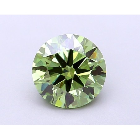 Diament laboratoryjny o barwie fantazyjnej szlif okrągły, 1.43ct, VVS2, Fancy Vivid Green, IGI LG698557102