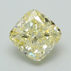 Diament laboratoryjny o barwie fantazyjnej szlif poduszkowy brylantowy, 1.16ct, VVS2, Fancy Intense Yellow, IGI LG631421027