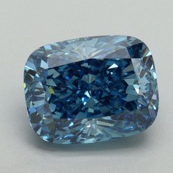 Diament laboratoryjny o barwie fantazyjnej szlif poduszkowy brylantowy, 2.1ct, VVS2, Fancy Vivid Blue, IGI LG656415019