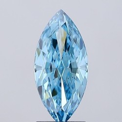 Diament laboratoryjny o barwie fantazyjnej markiza, 2.22ct, VVS2, Fancy Vivid Blue, IGI LG720592500