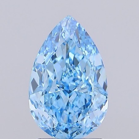 Diament laboratoryjny o barwie fantazyjnej szlif gruszkowy, 1.51ct, VVS2, Fancy Vivid Blue, IGI LG737502816
