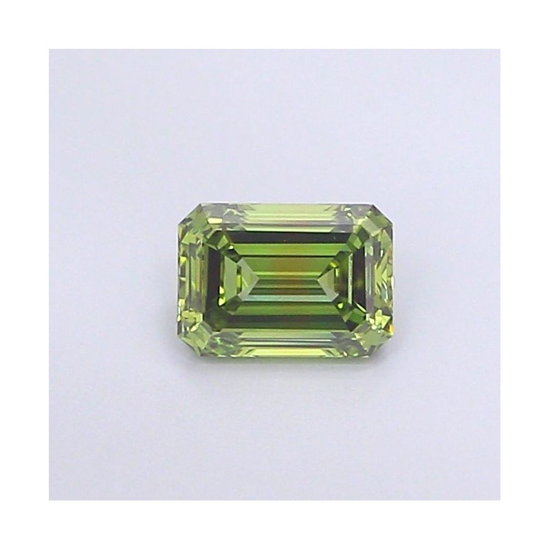 Diament laboratoryjny o barwie fantazyjnej szlif szmaragdowy, 1.07ct, VVS2, Fancy Vivid Green, IGI LG700517069