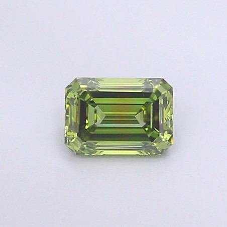 Diament laboratoryjny o barwie fantazyjnej szlif szmaragdowy, 1.07ct, VVS2, Fancy Vivid Green, IGI LG700517069