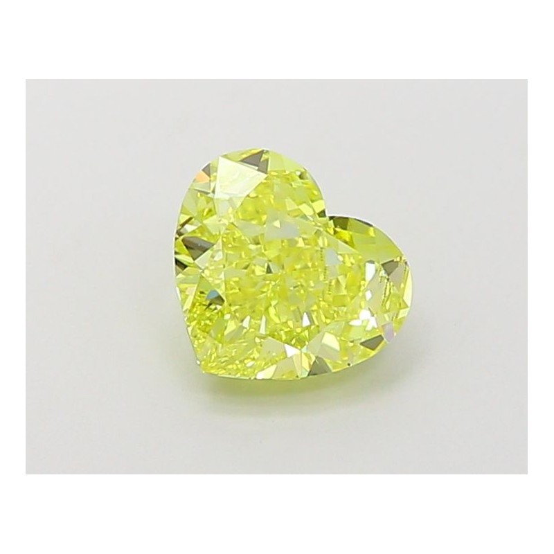 Diament laboratoryjny o barwie fantazyjnej serce, 1.24ct, VVS2, Fancy Vivid Yellow, IGI LG660455243
