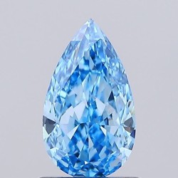 Diament laboratoryjny o barwie fantazyjnej szlif gruszkowy, 1.01ct, VVS2, Fancy Vivid Blue, IGI LG739541326
