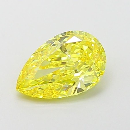 Diament laboratoryjny o barwie fantazyjnej szlif gruszkowy, 1.11ct, VVS2, Fancy Vivid Yellow, IGI LG660424280