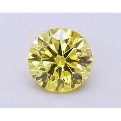 Diament laboratoryjny o barwie fantazyjnej szlif okrągły, 1.11ct, VVS2, Fancy Vivid Yellow, IGI LG700563762