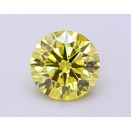 Diament laboratoryjny o barwie fantazyjnej szlif okrągły, 1.11ct, VVS2, Fancy Vivid Yellow, IGI LG700563762