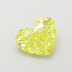 Diament laboratoryjny o barwie fantazyjnej serce, 1.13ct, IF, Fancy Vivid Yellow, IGI LG660455214