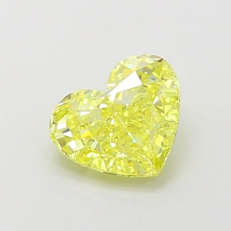 Diament laboratoryjny o barwie fantazyjnej serce, 1.13ct, IF, Fancy Vivid Yellow, IGI LG660455214