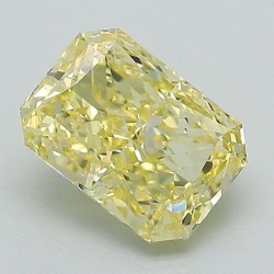 Diament laboratoryjny o barwie fantazyjnej radiant, 1.59ct, VVS2, Fancy Vivid Yellow, IGI LG649490669