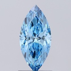 Diament laboratoryjny o barwie fantazyjnej markiza, 1.03ct, VVS2, Fancy Vivid Blue, IGI LG732564222