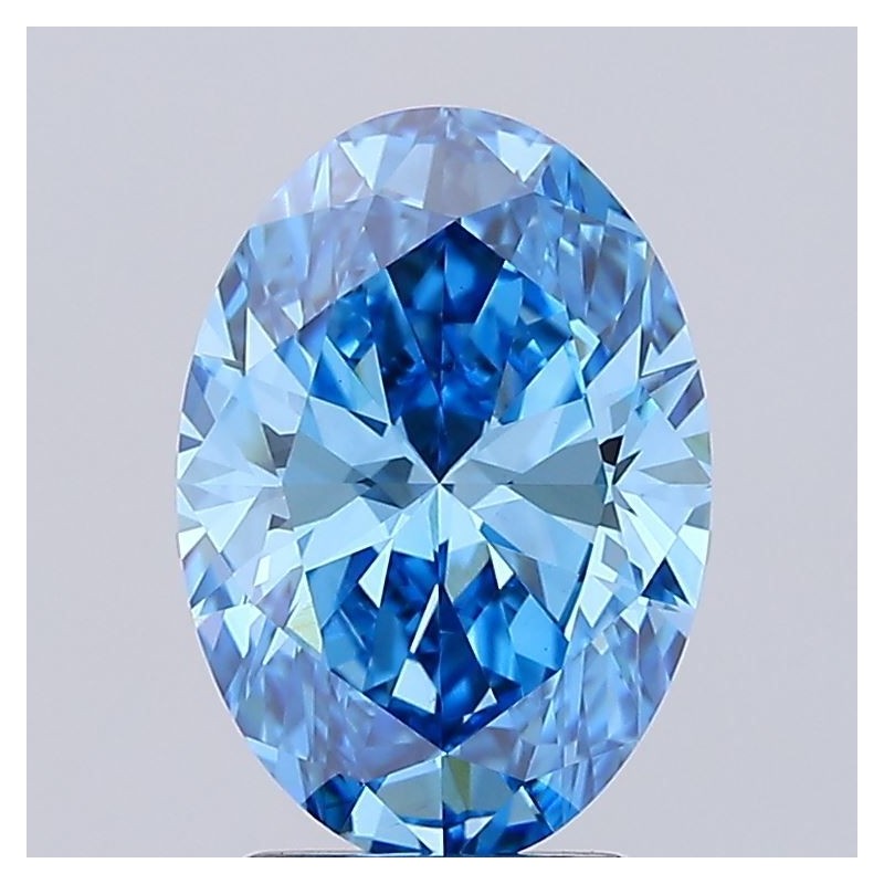 Diament laboratoryjny o barwie fantazyjnej szlif owalny, 2.7ct, VVS2, Fancy Vivid Blue, IGI LG715572673 Diament laboratoryjny o barwie fantazyjnej szlif owalny, 2.7ct, VVS2, Fancy Vivid Blue, IGI LG715572673