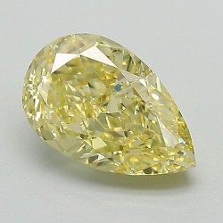 Diament laboratoryjny o barwie fantazyjnej szlif gruszkowy, 1.16ct, VVS2, Fancy Intense Yellow, IGI LG712570493