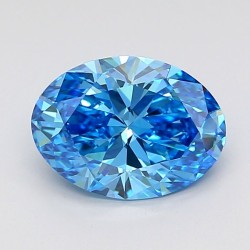 Diament laboratoryjny o barwie fantazyjnej szlif owalny, 3ct, VVS2, Fancy Vivid Blue, IGI LG732569689