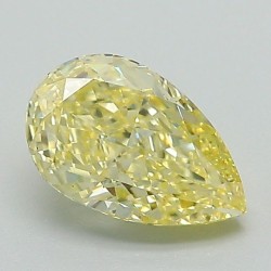 Diament laboratoryjny o barwie fantazyjnej szlif gruszkowy, 1.17ct, VVS2, Fancy Intense Yellow, IGI LG694554888