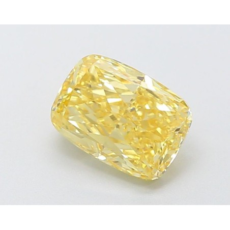 Diament laboratoryjny o barwie fantazyjnej szlif poduszkowy brylantowy, 1.74ct, VVS2, Fancy Intense Yellow, IGI LG633430767