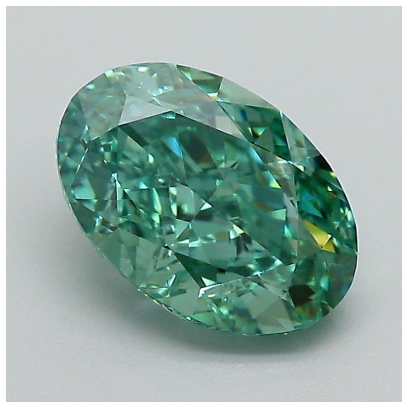 Diament laboratoryjny o barwie fantazyjnej szlif owalny, 1.92ct, VVS2, Fancy Vivid Green, IGI LG660480231 Diament laboratoryjny o barwie fantazyjnej szlif owalny, 1.92ct, VVS2, Fancy Vivid Green, IGI LG660480231