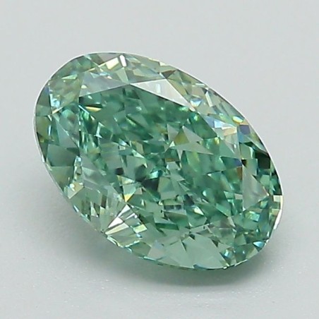Diament laboratoryjny o barwie fantazyjnej szlif owalny, 1.22ct, VVS2, Fancy Vivid Green, IGI LG660491085