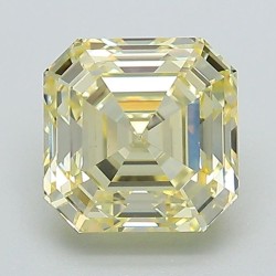 Diament laboratoryjny o barwie fantazyjnej Asscher, 1.67ct, VVS2, Fancy Intense Yellow, IGI LG654499917