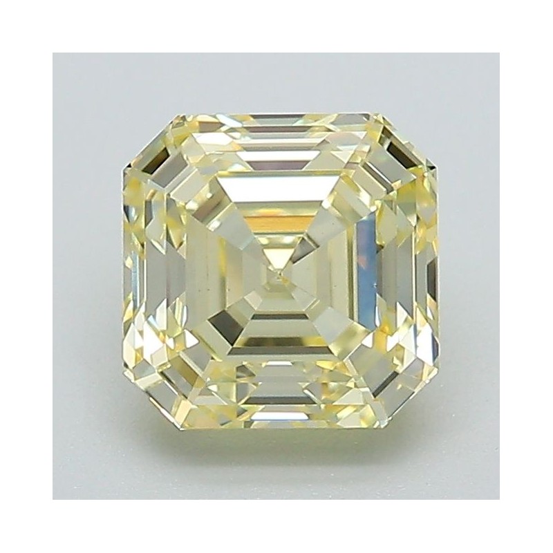 Diament laboratoryjny o barwie fantazyjnej Asscher, 1.67ct, VVS2, Fancy Intense Yellow, IGI LG654499917
