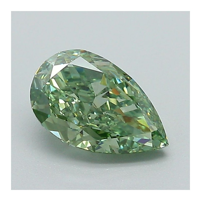 Diament laboratoryjny o barwie fantazyjnej szlif gruszkowy, 1.11ct, VVS2, Fancy Vivid Green, IGI LG717505960 Diament laboratoryjny o barwie fantazyjnej szlif gruszkowy, 1.11ct, VVS2, Fancy Vivid Green, IGI LG717505960
