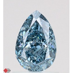 Diament laboratoryjny o barwie fantazyjnej szlif gruszkowy, 1.16ct, VVS1, Fancy Vivid Blue, IGI LG700517178