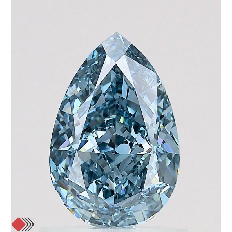 Diament laboratoryjny o barwie fantazyjnej szlif gruszkowy, 1.16ct, VVS1, Fancy Vivid Blue, IGI LG700517178 Diament laboratoryjny o barwie fantazyjnej szlif gruszkowy, 1.16ct, VVS1, Fancy Vivid Blue, IGI LG700517178