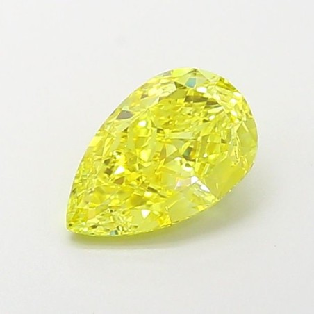 Diament laboratoryjny o barwie fantazyjnej szlif gruszkowy, 1.21ct, VVS1, Fancy Vivid Yellow, IGI LG700518033