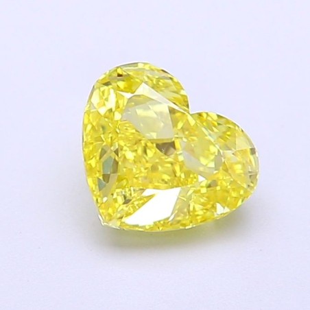 Diament laboratoryjny o barwie fantazyjnej serce, 1.21ct, VVS2, Fancy Vivid Yellow, IGI LG700517934