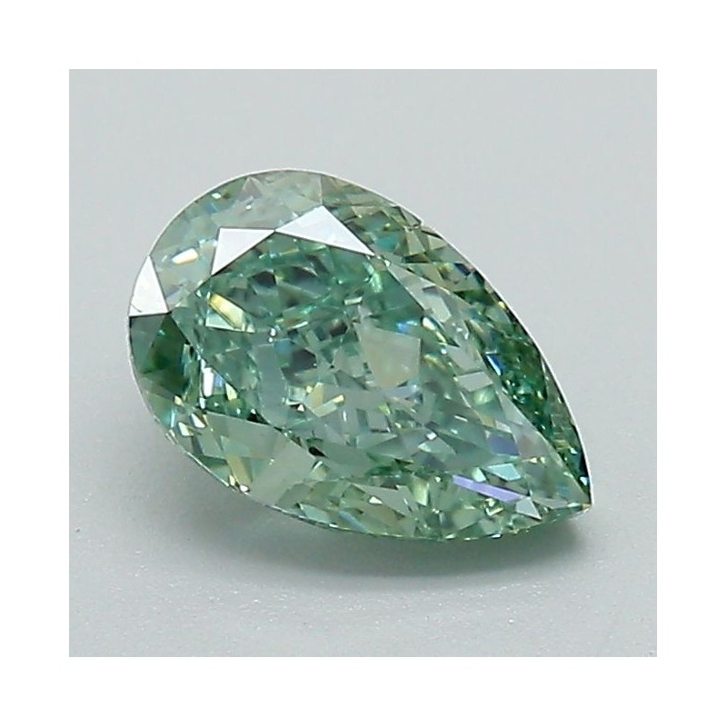 Diament laboratoryjny o barwie fantazyjnej szlif gruszkowy, 1.02ct, VVS2, Fancy Vivid Green, IGI LG712570489 Diament laboratoryjny o barwie fantazyjnej szlif gruszkowy, 1.02ct, VVS2, Fancy Vivid Green, IGI LG712570489