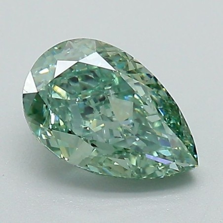Diament laboratoryjny o barwie fantazyjnej szlif gruszkowy, 1.02ct, VVS2, Fancy Vivid Green, IGI LG712570489