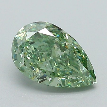 Diament laboratoryjny o barwie fantazyjnej szlif gruszkowy, 1.08ct, VVS2, Fancy Vivid Green, IGI LG717505957