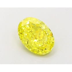 Diament laboratoryjny o barwie fantazyjnej szlif owalny, 1.17ct, VVS2, Fancy Vivid Yellow, IGI LG694504216